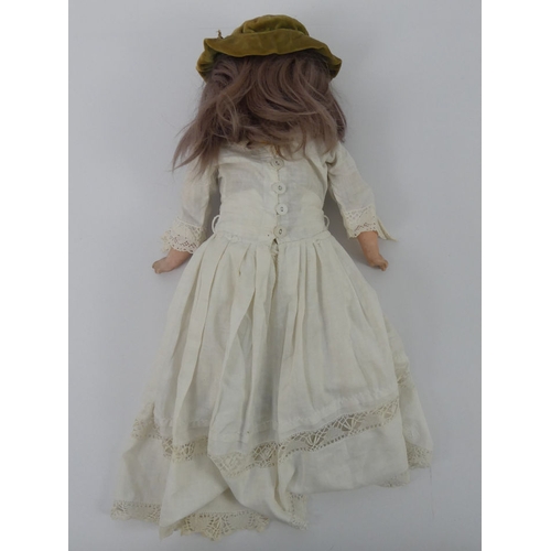 319 - Heubach Koppelsdorf bisque headed doll, 2751 with horse hair filling to body and legs, impressed mar... 