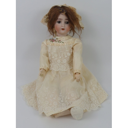 336 - Alt, Beck & Gottshalck bisque headed doll 1362 with composition body and impressed marks to head, 60... 