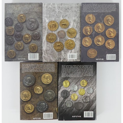 180 - Five volumes of 'Roman Coins and their Values' by David Sear, published by Spink, London 2012.