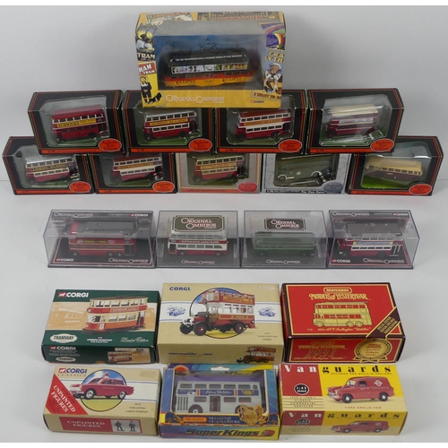 395B - Twenty boxed diecast vehicles from Corgi Matchbox and others.