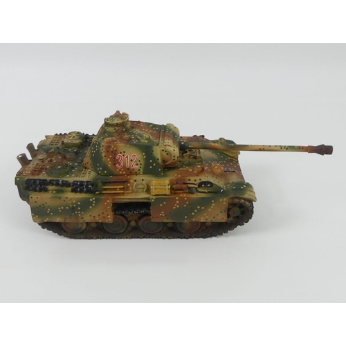 408 - A boxed King and Country Panther tank. H12cm x L29cm