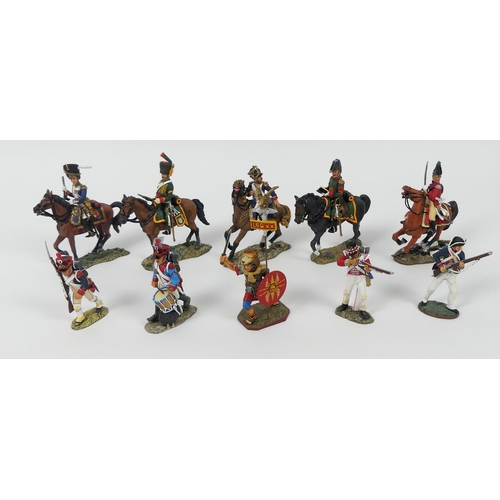 421 - Ten boxed King and Country metal military figures including NA10 British Mounted Officer and NA27 Ch... 