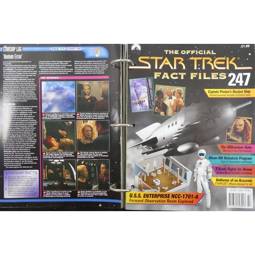 456 - Ten 'The Official Star Trek Files'. Collection/courier only