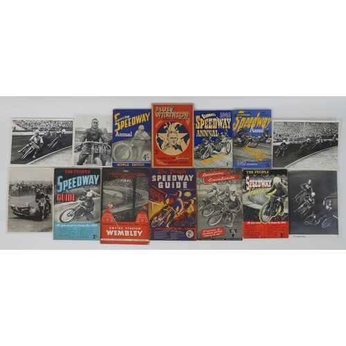 457 - A quantity of Speedway ephemera, including 1947, 48,49, Stenners speedway annuals, Bluey Wilkinson b... 