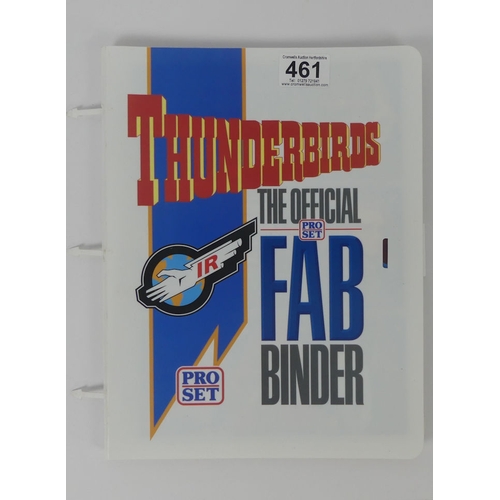 461 - Thunderbirds, The Official Pro Set FAB binder 100 set collectors cards.