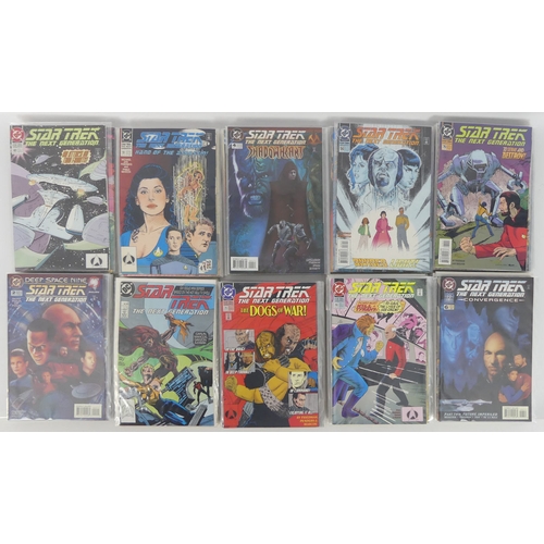 465 - Approximately one hundred and ten DC Comics, Star Trek, Next Generation.