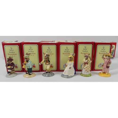 359A - 15 boxed Royal Doulton Bunnykins figures, including Brittania DB29, Morris Dancer DB204, Angel DB196... 