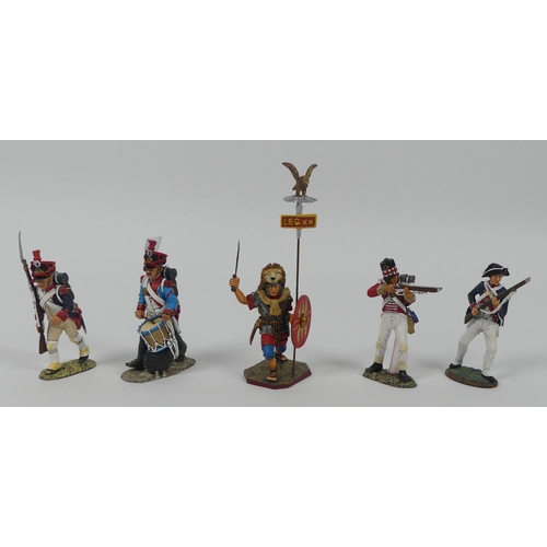 421 - Ten boxed King and Country metal military figures including NA10 British Mounted Officer and NA27 Ch... 