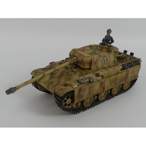 430 - A boxed King and Country Panther Tank. H11cm x L23cm