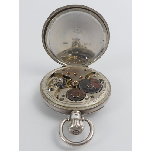 100A - George V silver open-face, 17 jewel movement pocket watch, Birm. 1924, 71mm x 51mm.
Condition report... 