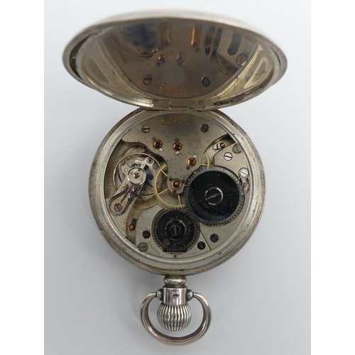 100A - George V silver open-face, 17 jewel movement pocket watch, Birm. 1924, 71mm x 51mm.
Condition report... 