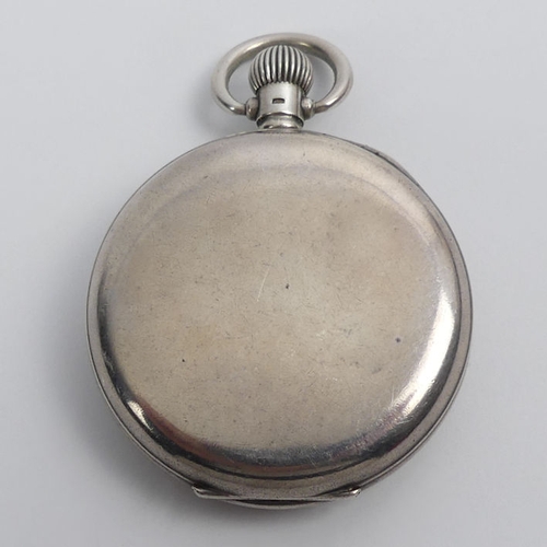 100C - Omega silver open-face pocket watch, Birm. 1926, 69mm x 49mm.
Condition Report: In working order.