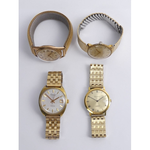 114 - Four gents manual wind watches, comprising Accurist, Carronade, Lucerne and Gatward.