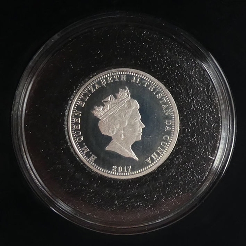 125 - Silver, 'Sir Isaac Newton' 2017 limited edition £1 coin, boxed and encapsulated with C.O.A.