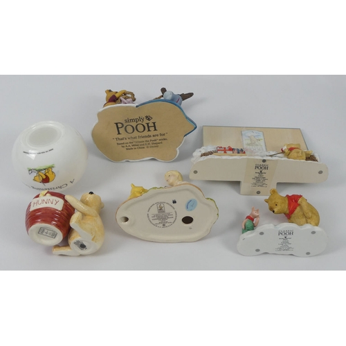 385 - Royal Doulton and Border Fine Arts Winnie the Pooh figures, including 'Summer Days Picnic' and 'Chri... 