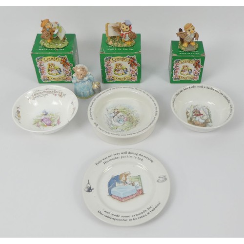 386 - 3 Boxed Beswick Country Cousins Figures 'Patrick', 'Sweet Suzie' and 'Leonardo' together with Royal ... 