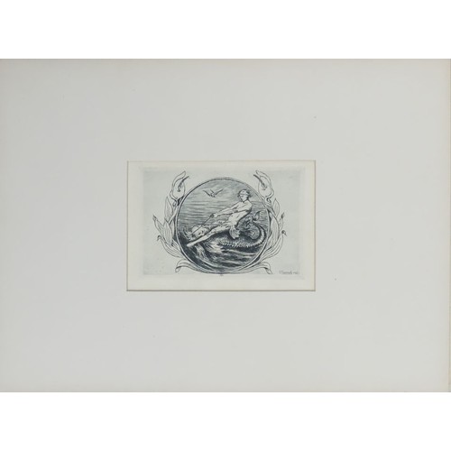 450 - A folio of twenty-six etchings by E. Cosomati. 33cm x 26cm.