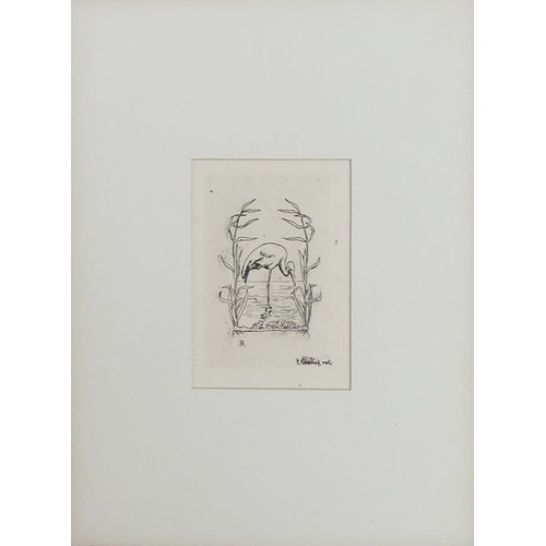 450 - A folio of twenty-six etchings by E. Cosomati. 33cm x 26cm.