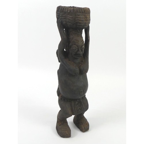 478 - A carved Luba female fertility figure, 39cm.