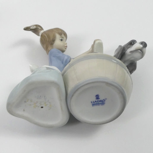 388 - Various ceramics, including Lladro figure 5455 ' Bashful Bather', four Kaiser Parian ware vases, two... 