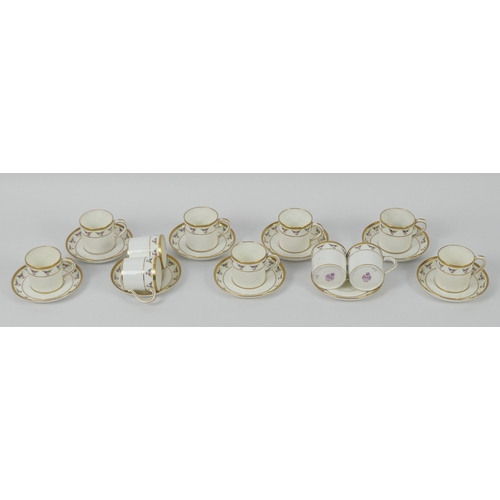 383 - A Minton twenty piece Rose pattern part coffee set, 5cm.