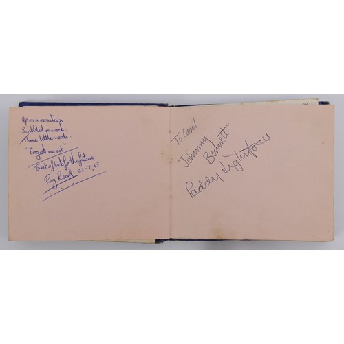 400 - A 1960's autograph book with signatures from bands of the time, including Fleetwood Mac, Peter and G... 