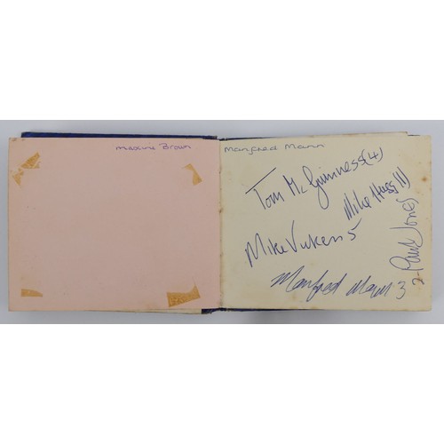 400 - A 1960's autograph book with signatures from bands of the time, including Fleetwood Mac, Peter and G... 