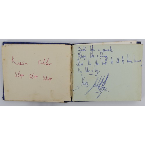 400 - A 1960's autograph book with signatures from bands of the time, including Fleetwood Mac, Peter and G... 