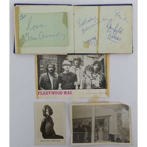 400 - A 1960's autograph book with signatures from bands of the time, including Fleetwood Mac, Peter and G... 