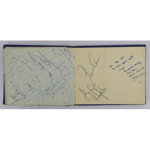 400 - A 1960's autograph book with signatures from bands of the time, including Fleetwood Mac, Peter and G... 