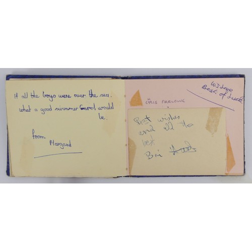 400 - A 1960's autograph book with signatures from bands of the time, including Fleetwood Mac, Peter and G... 