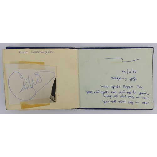 400 - A 1960's autograph book with signatures from bands of the time, including Fleetwood Mac, Peter and G... 