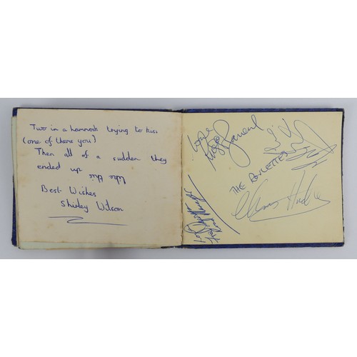 400 - A 1960's autograph book with signatures from bands of the time, including Fleetwood Mac, Peter and G... 