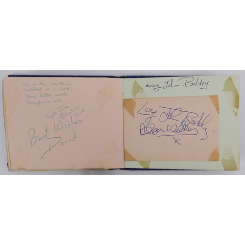 400 - A 1960's autograph book with signatures from bands of the time, including Fleetwood Mac, Peter and G... 