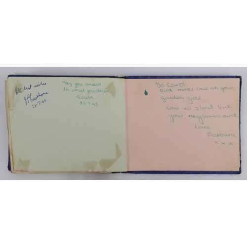 400 - A 1960's autograph book with signatures from bands of the time, including Fleetwood Mac, Peter and G... 