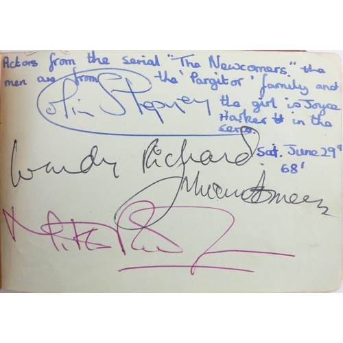 An Autograph Book from the 60's, signatures to include Rolling Stones ...