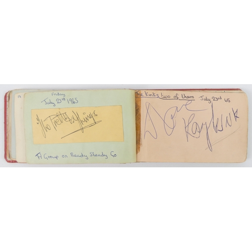 An Autograph Book from the 60's, signatures to include Rolling Stones ...