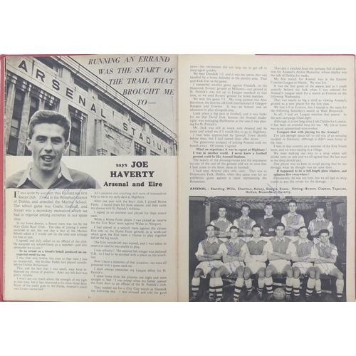 Charles Buchans soccer gift book 1957-58 containing approximately ...