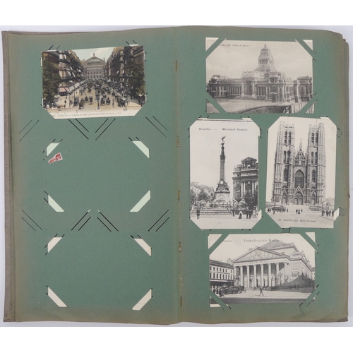 An album of topographical postcards.