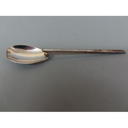 5 - Sterling silver tazza and spoon engraved 