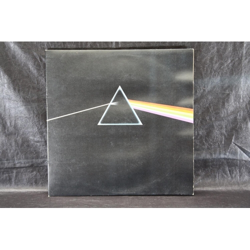 1 - Pink Floyd - Dark Side of the Moon SHVL 804 - blue outlined triangle - with posters