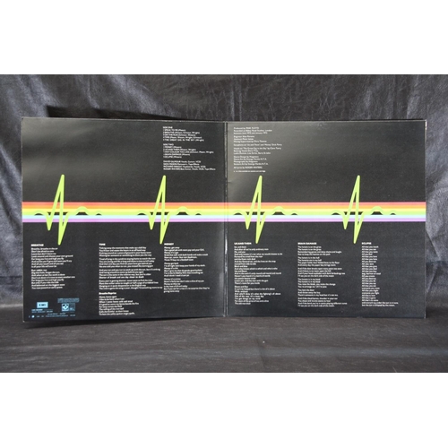 1 - Pink Floyd - Dark Side of the Moon SHVL 804 - blue outlined triangle - with posters