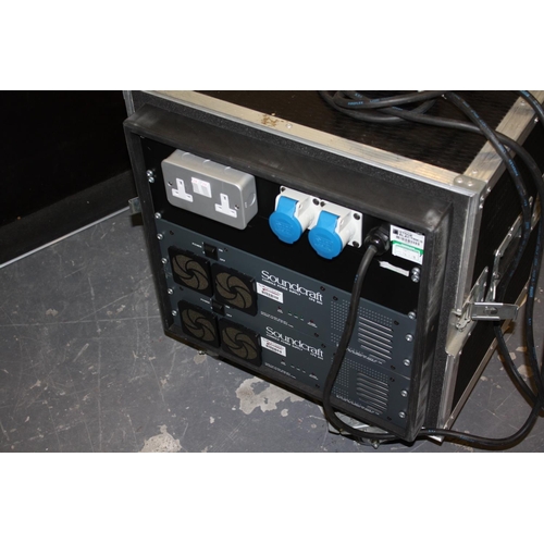161 - Soundcraft SM20 40:20 monitor desk in wheeled flight case with two Soundcraft SM20 PSUs NB VAT @20% ... 