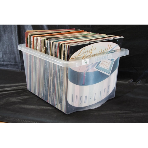 40 - A large collection of vinyl LPs including '80s pop, rock, jazz and classical