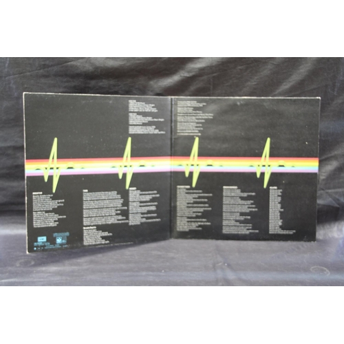 62 - Pink Floyd - Dark Side of the Moon SHVL 804 - blue outlined triangle - no posters - tatty cover
