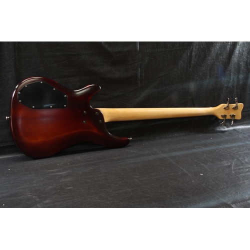 71 - Cheri fretless bass guitar chrome hardwood sunburst finish