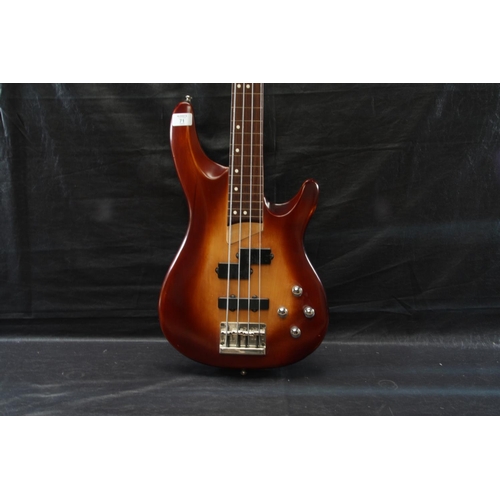 71 - Cheri fretless bass guitar chrome hardwood sunburst finish