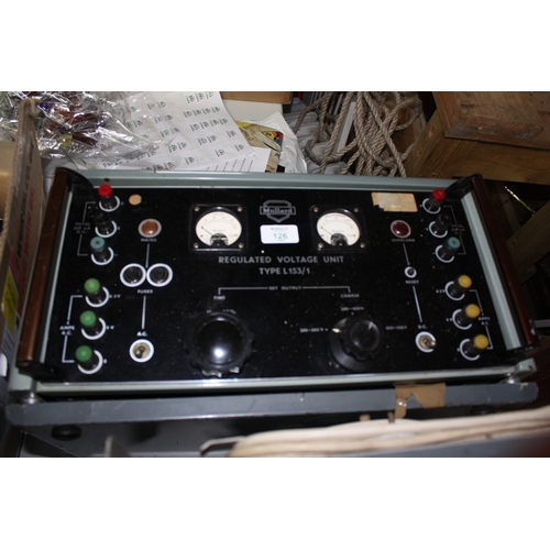 126 - Mallard regulated voltage unit, FM / AM modulation unit and a precision AC millivoltmeter