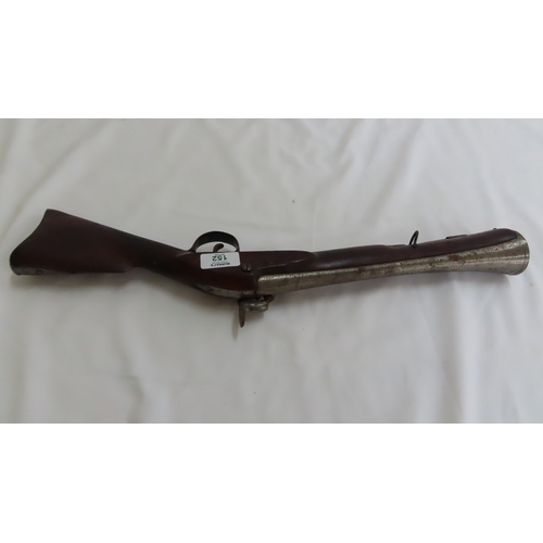 152 - Antique percussion blunderbuss - length 21 ins. O/A