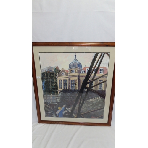 191 - Peter Hearsey, Douglas Town Hall, Watercolour, Signed, 32 x 28 ins.